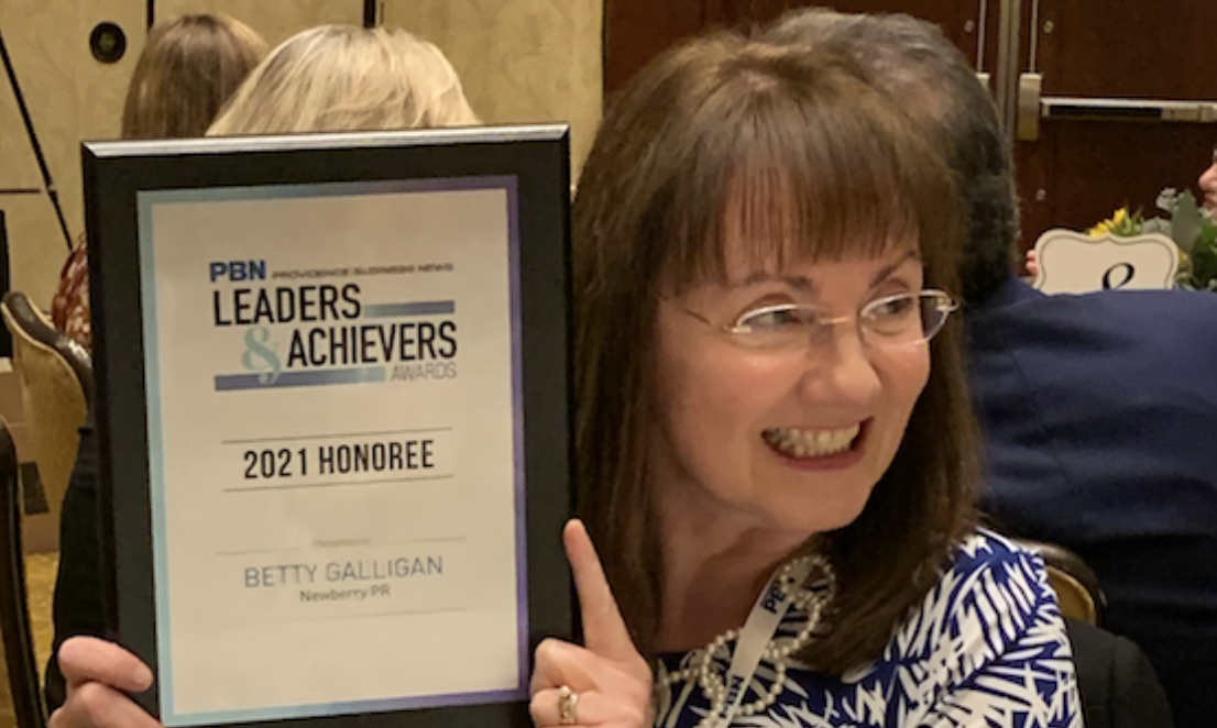Betty with Leaders and Achievers award